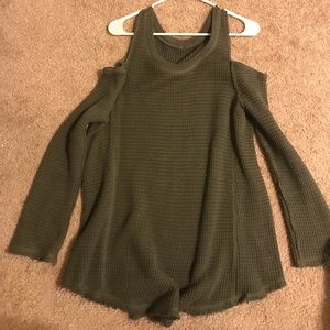 Free people cold shoulder sweater